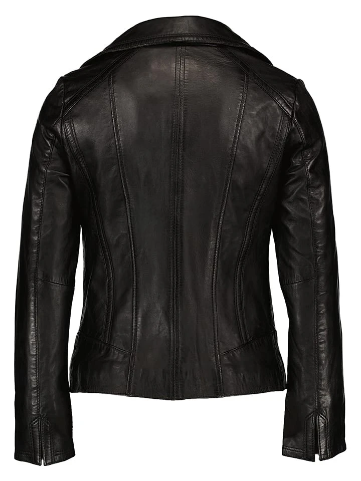 Lederjacke "Merianne" In Schwarz 4 Lederjacke "Merianne" In Schwarz – Bild 2