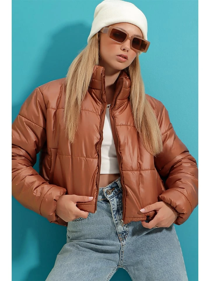 Übergangsjacke In Hellbraun 6 Übergangsjacke In Hellbraun – Bild 4