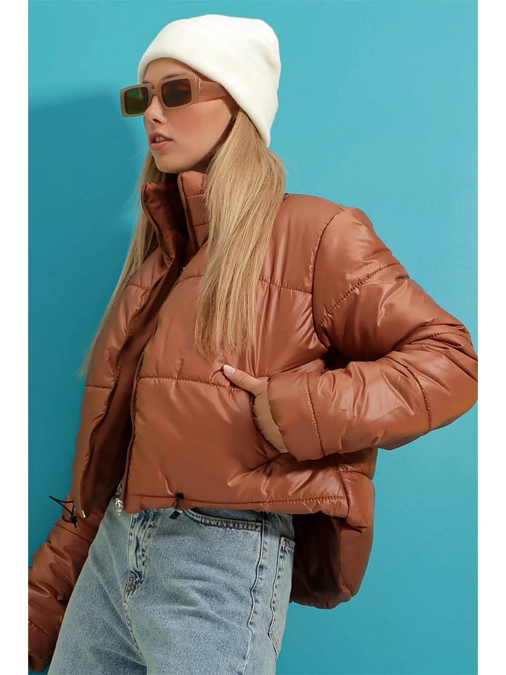 Übergangsjacke In Hellbraun 7 Übergangsjacke In Hellbraun – Bild 5