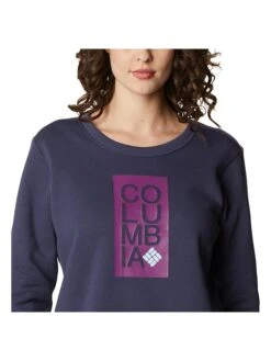 Columbia Sweatshirt "Logo" In Dunkelblau -Winterbekleidungs Geschäft columbia sweatshirt logo in dunkelblau 3