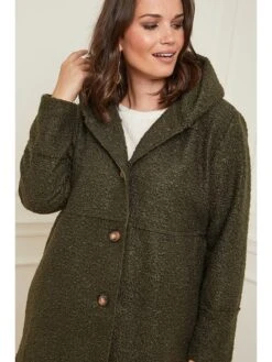 Übergangsmantel In Khaki -Winterbekleidungs Geschäft curvy lady ubergangsmantel in khaki 4
