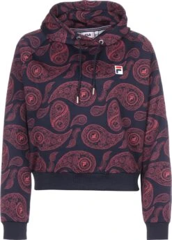 Fila Hoodie Callison Aop In Baroque Rose Allover