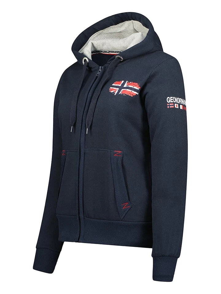 GEOGRAPHICAL NORWAY Sweatjacke "Glacier" In Dunkelblau 5 GEOGRAPHICAL NORWAY Sweatjacke "Glacier" In Dunkelblau – Bild 3