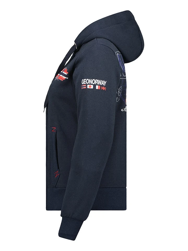 GEOGRAPHICAL NORWAY Sweatjacke "Glacier" In Dunkelblau 6 GEOGRAPHICAL NORWAY Sweatjacke "Glacier" In Dunkelblau – Bild 4