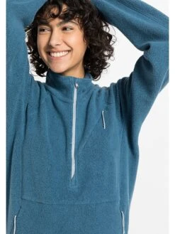 Fleecepullover In Blau -Winterbekleidungs Geschäft hessnatur fleecepullover in blau 4