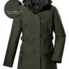 Killtec Parka In Khaki -Winterbekleidungs Geschäft killtec parka in khaki