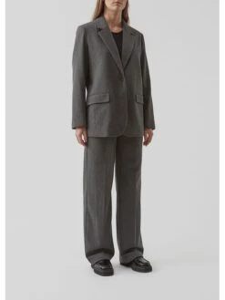 Blazer "Gale" In Grau -Winterbekleidungs Geschäft modstrom blazer gale in grau 3