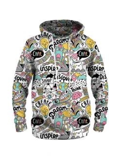 Mr GUGU & MISS GO Hoodie In Bunt