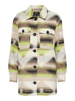 ONLY Hemdjacke "Frida" In Creme/ Braun