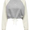 ONLY Sweatshirt "Lula" In Grau/ Creme -Winterbekleidungs Geschäft only sweatshirt lula in grau creme