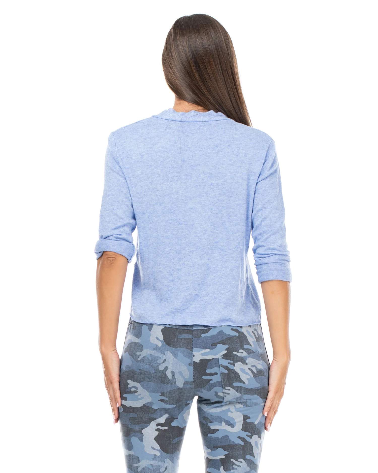 Strickjacke In Indigoblau 4 Strickjacke In Indigoblau – Bild 2