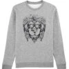 Sweatshirt Rasta Lion In Grau Meliert 1 Sweatshirt Rasta Lion In Grau Meliert -Winterbekleidungs Geschäft wat apparel sweatshirt rasta lion in grau meliert